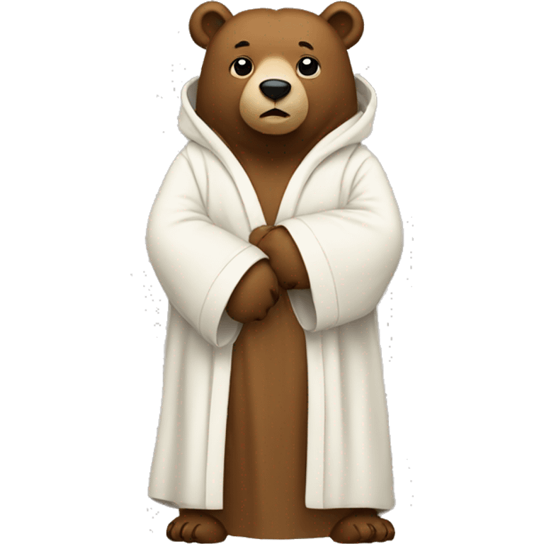 bear in robe emoji