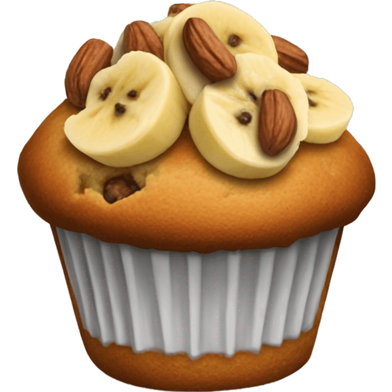 Banana nuts muffin emoji