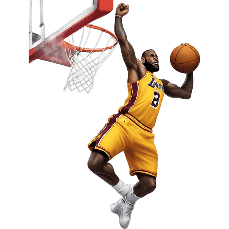 LeBron dunking emoji