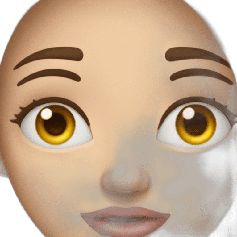 Expression faciale qui roule des yeux avec des lèvres pulpeuse montrant ses ongles  emoji