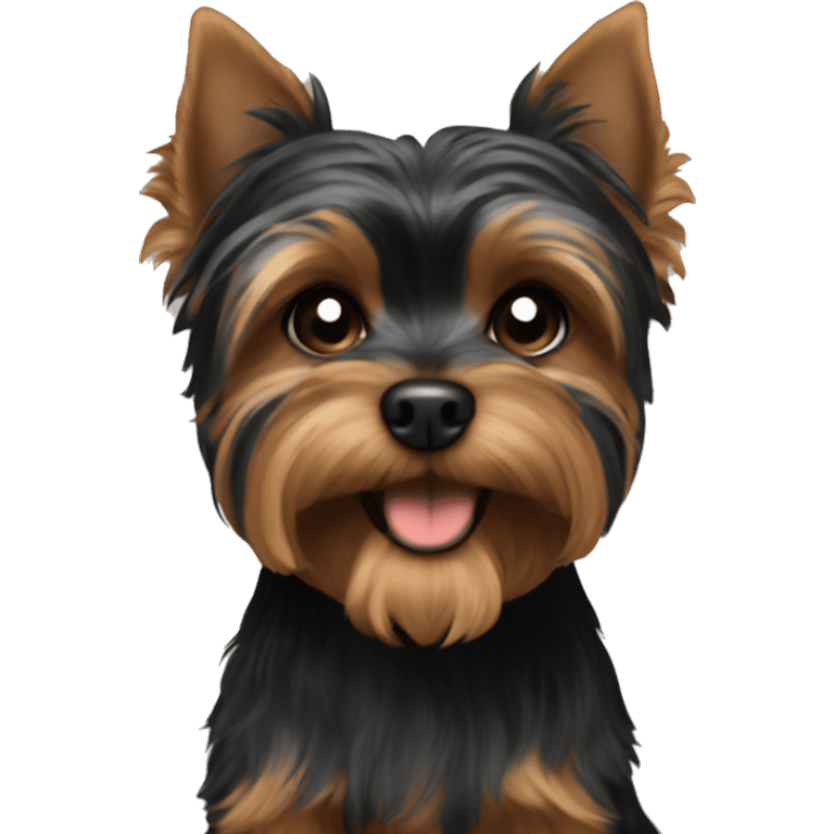 Black yorkie emoji