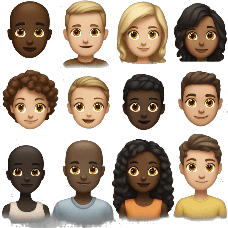 6 adult Siblings. 3 female. 3 male. 1 male is short and light skin. The girls are all tall 1 girl is dark skin and the other 2 boys are tall as well and brown skin emoji