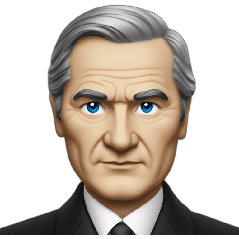 mustafa kemal ataturk with blue eyes emoji