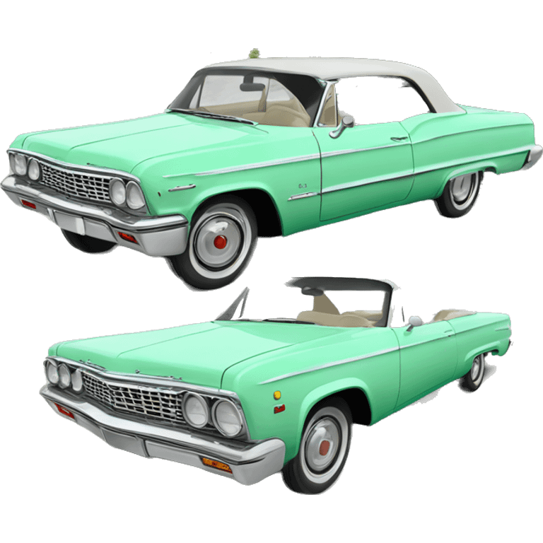 mint green 64 impala emoji