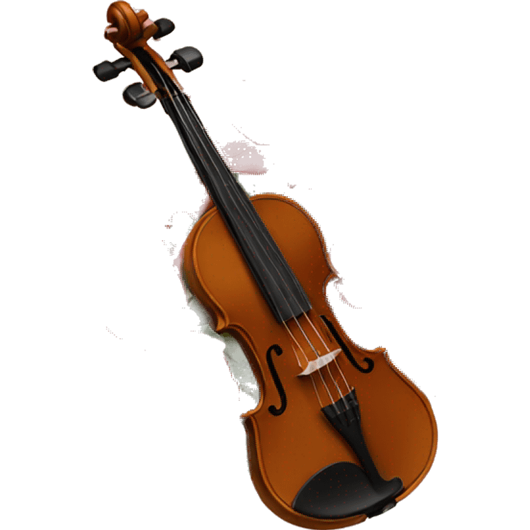 Violin with roses and wreath of pine needles emoji