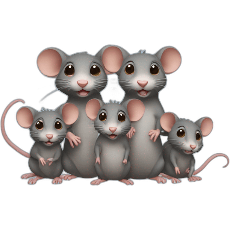 Family of rats emoji