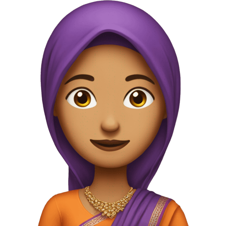 Lady wearing punjabi suit emoji