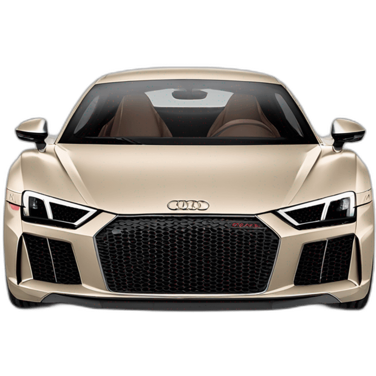 2017 Audi R8 Coupé V10 beige color emoji