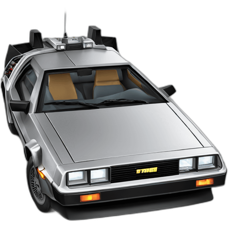 Delorean back to the future emoji