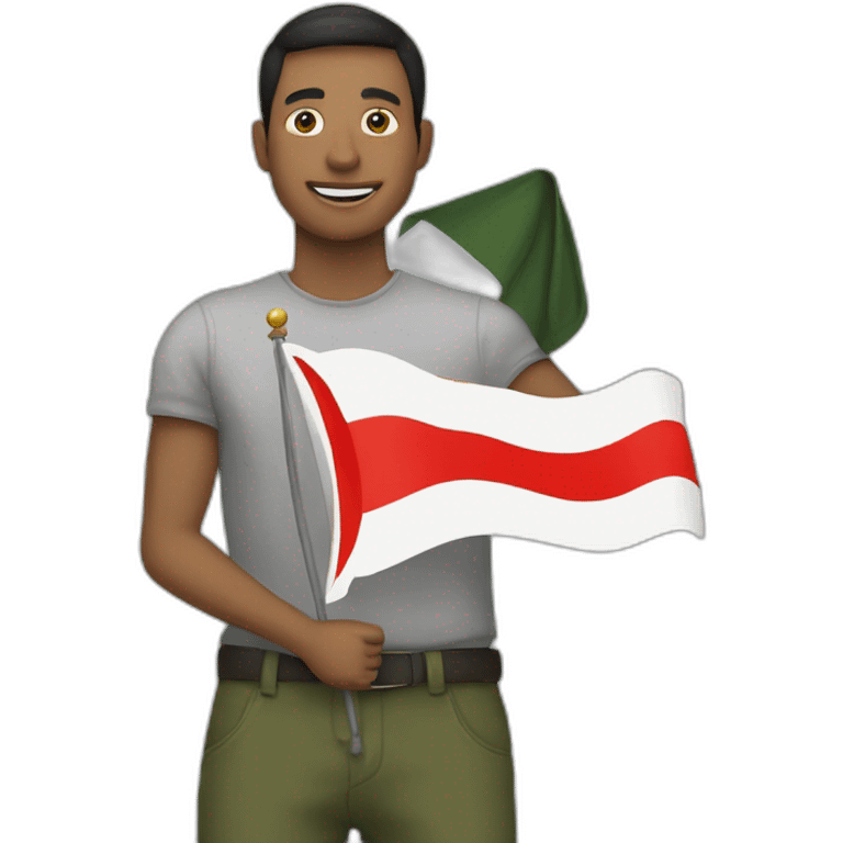 KarmineCorp Supporter Holding a Flag emoji