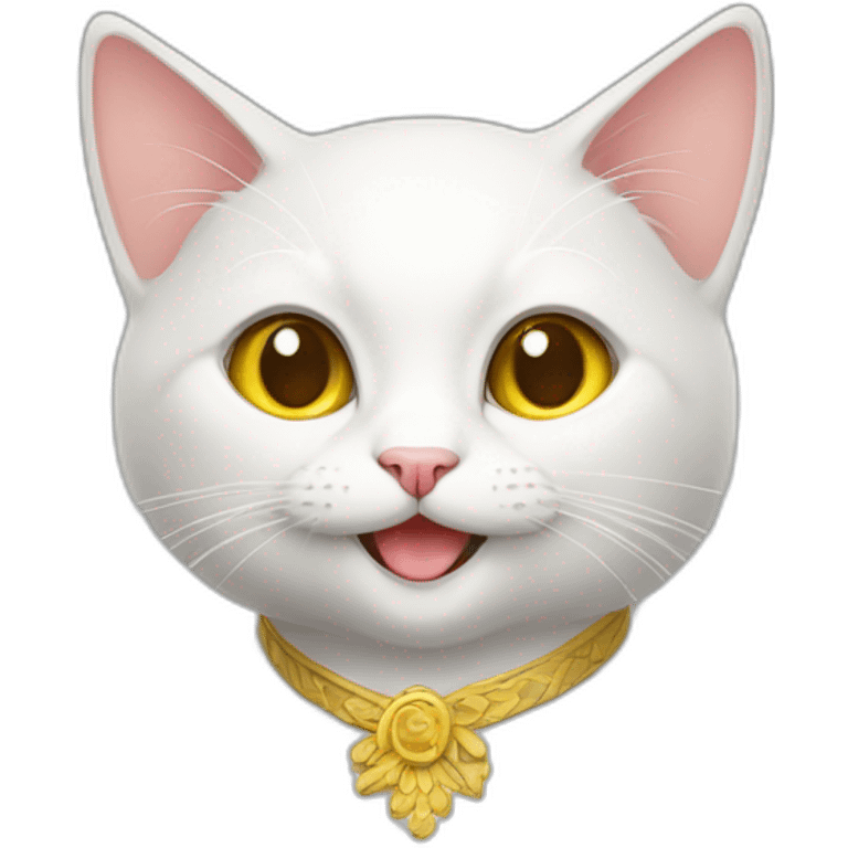 Ukrainian cat is happy emoji