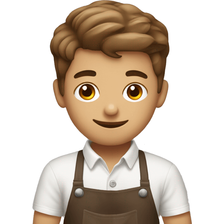 barista boy making latte art emoji