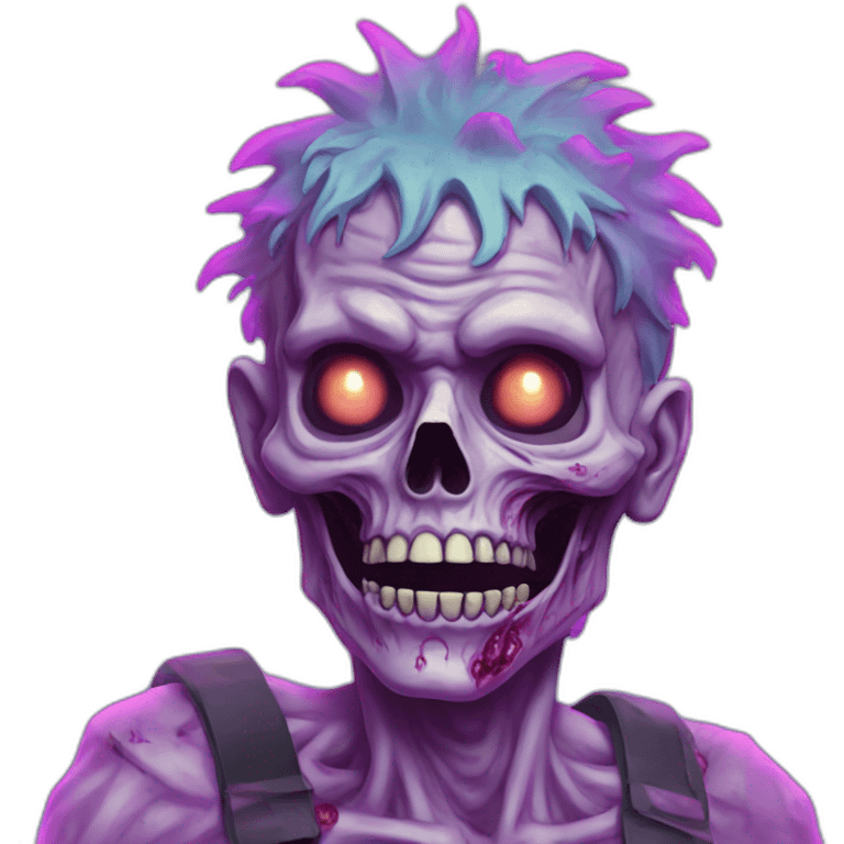 Vaporwave zombie person  emoji