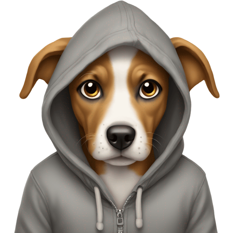 Doggie in hoodie  emoji