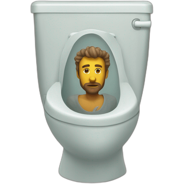 skibidi toilet sitting king man emoji