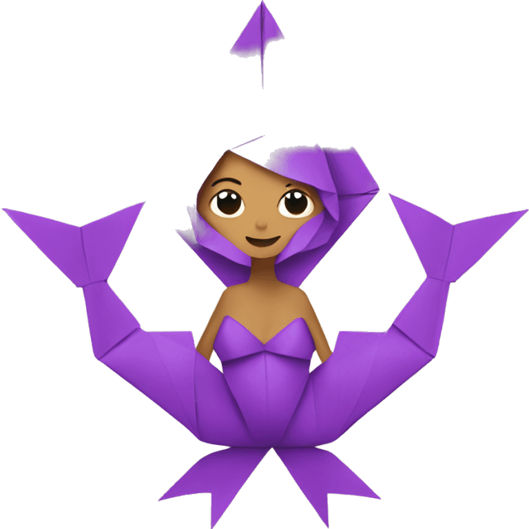 origami mermaid emoji