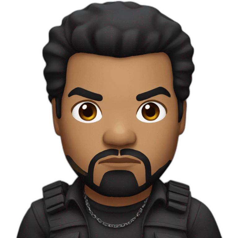 actor ice cube serious hair emoji