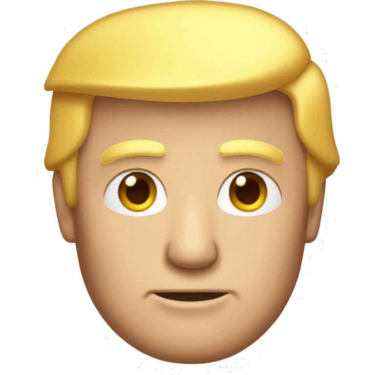 Donald trump avec les cheveux rouge emoji