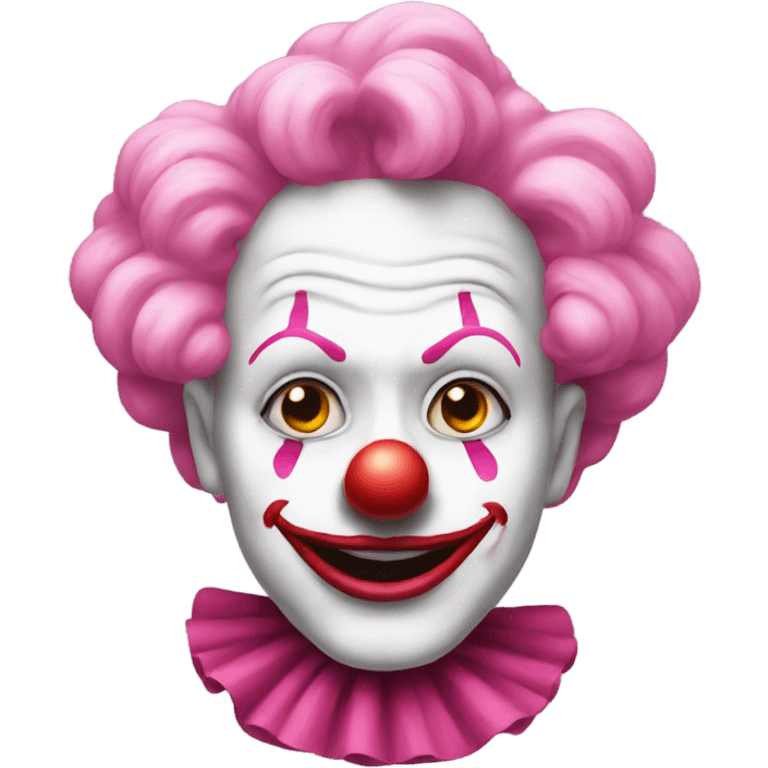 Pink clown  emoji