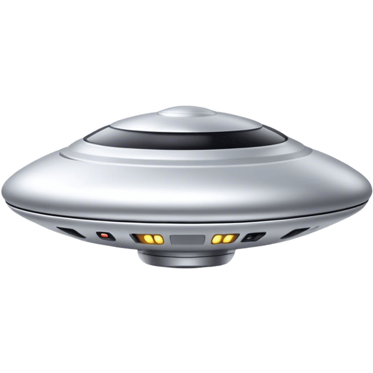 sliver color Ufo minimal and high technology emoji