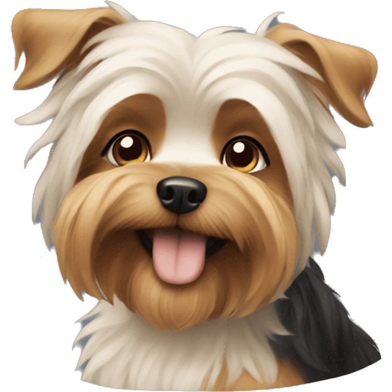 Yorkshire dog cute emoji