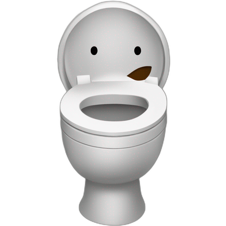 (disembodied head inside toilet bowl) (skibidi toilet) (skibidi 1 meme) emoji