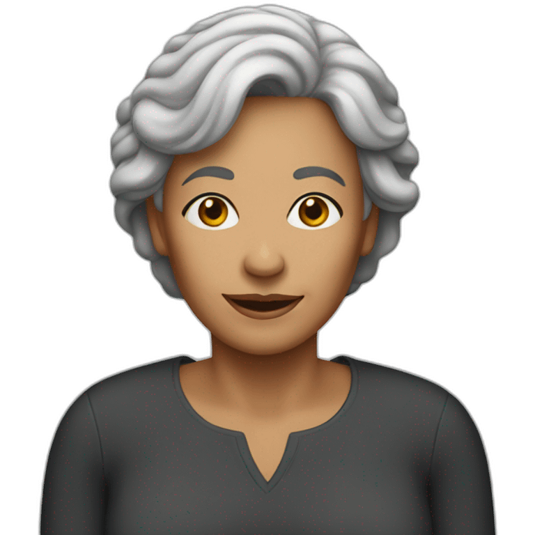 a woman 64 years old emoji