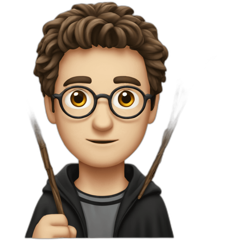 Harry Potter made out of wands emoji