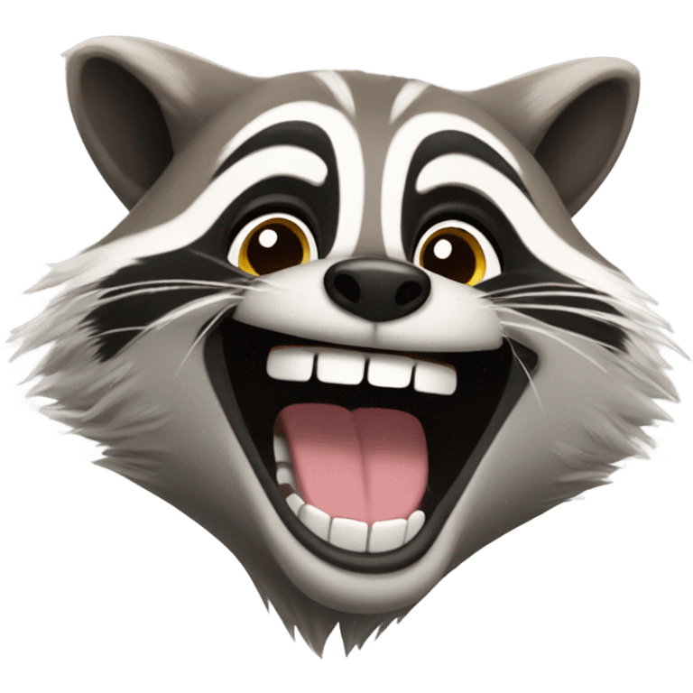 racoon smiling emoji