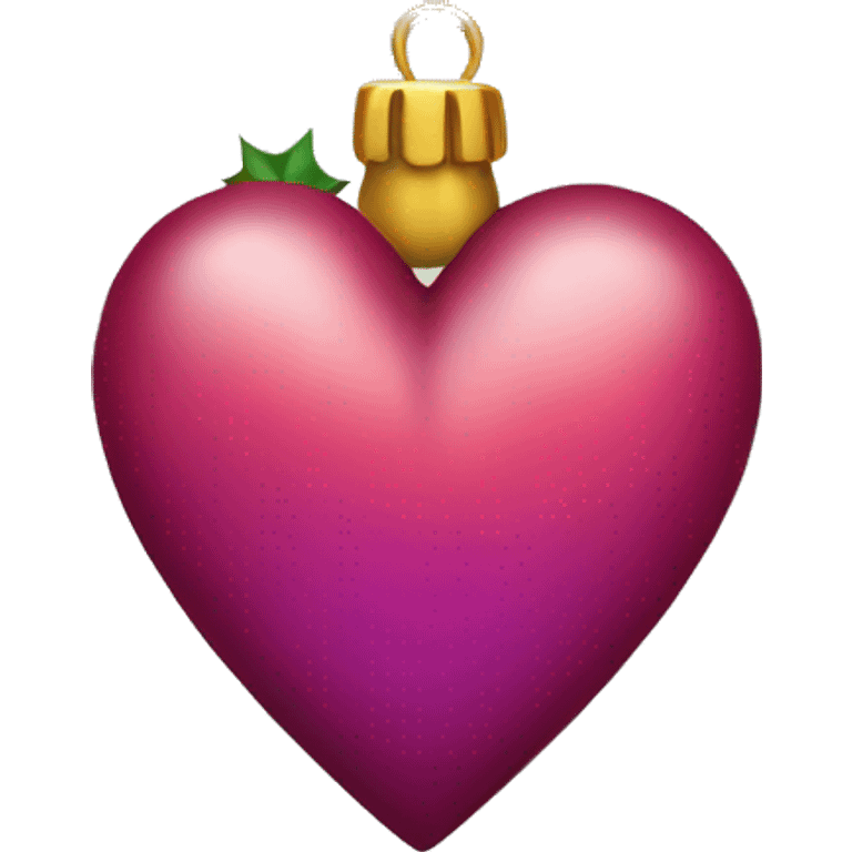 Christmas heart emoji