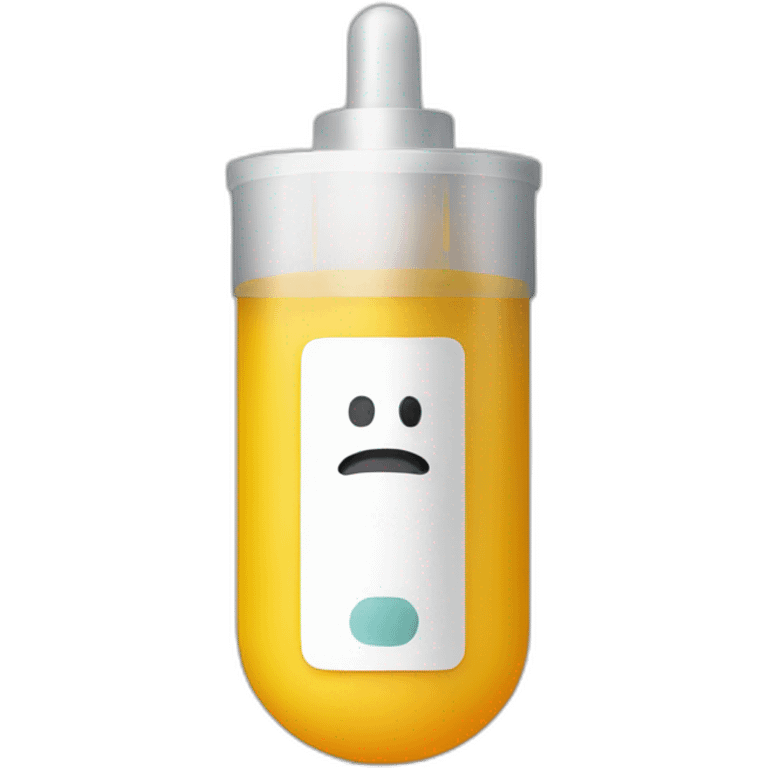 Positive Covid test cartridge emoji