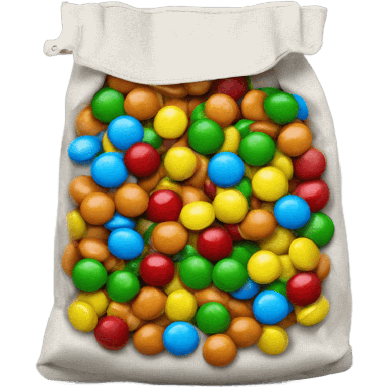 Real bag of m&m's emoji