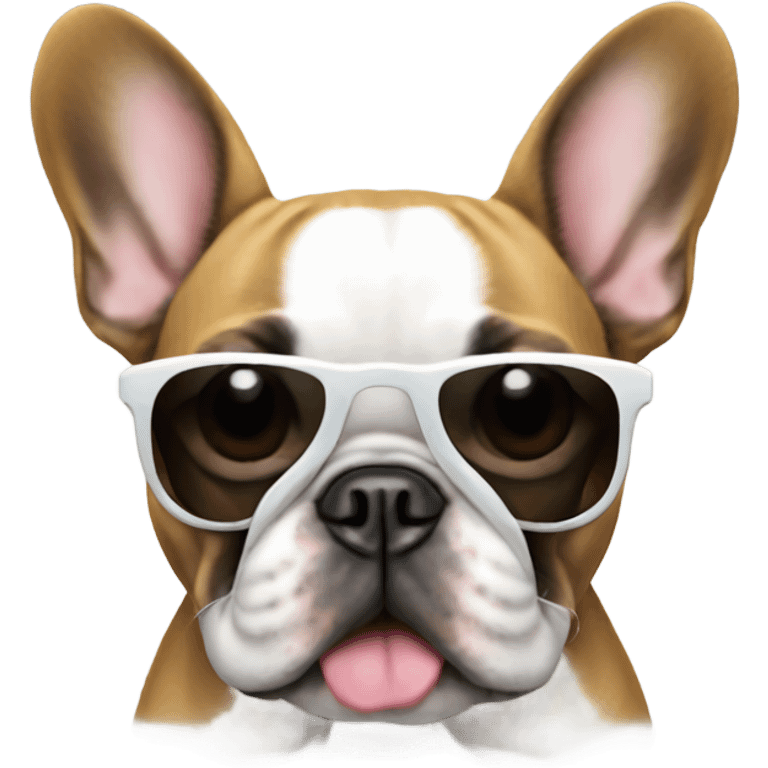 French Bulldog with Sunglasses emoji