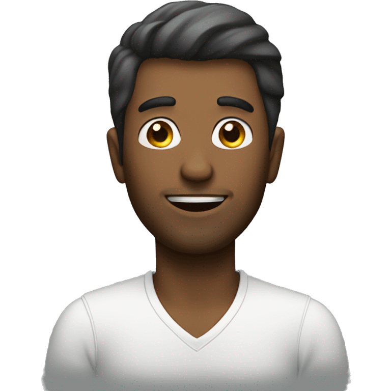 Man with charming personality emoji