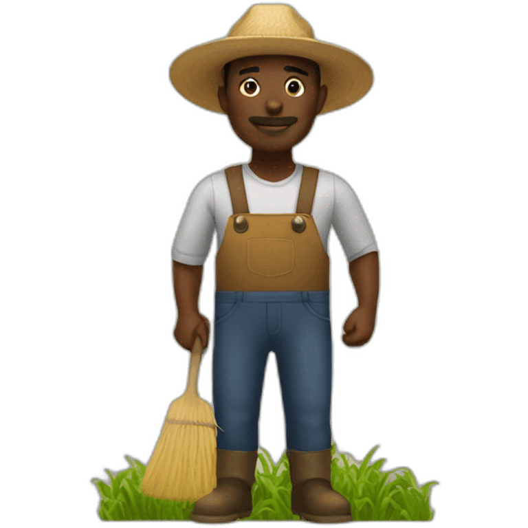 black people farmer emoji