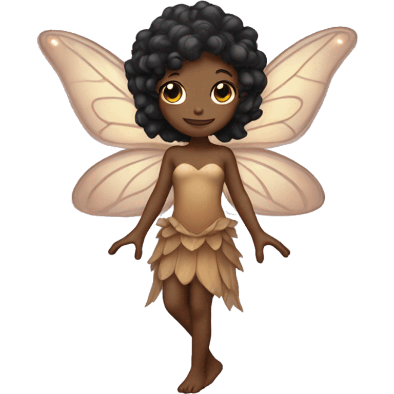 Black light brown fairy  emoji