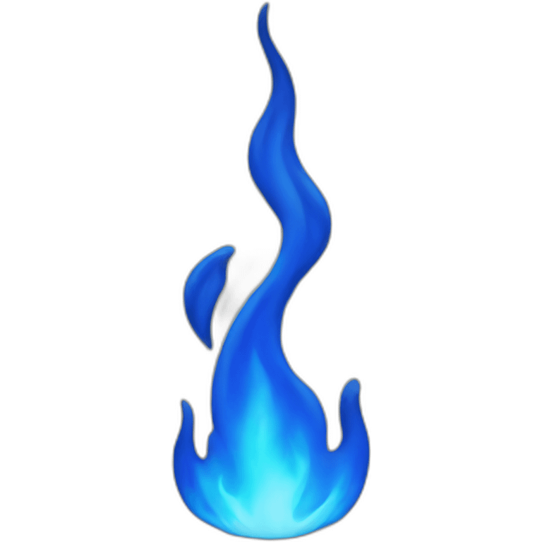 Blue flame emoji