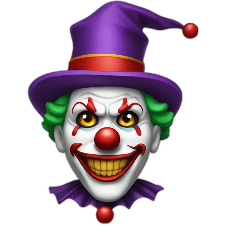 Evil clown emoji