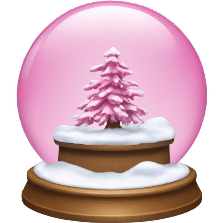 Pink SnowGlobe emoji