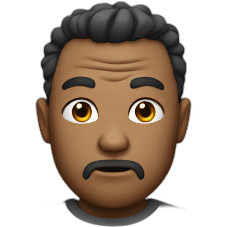 Angry and beautiful man emoji