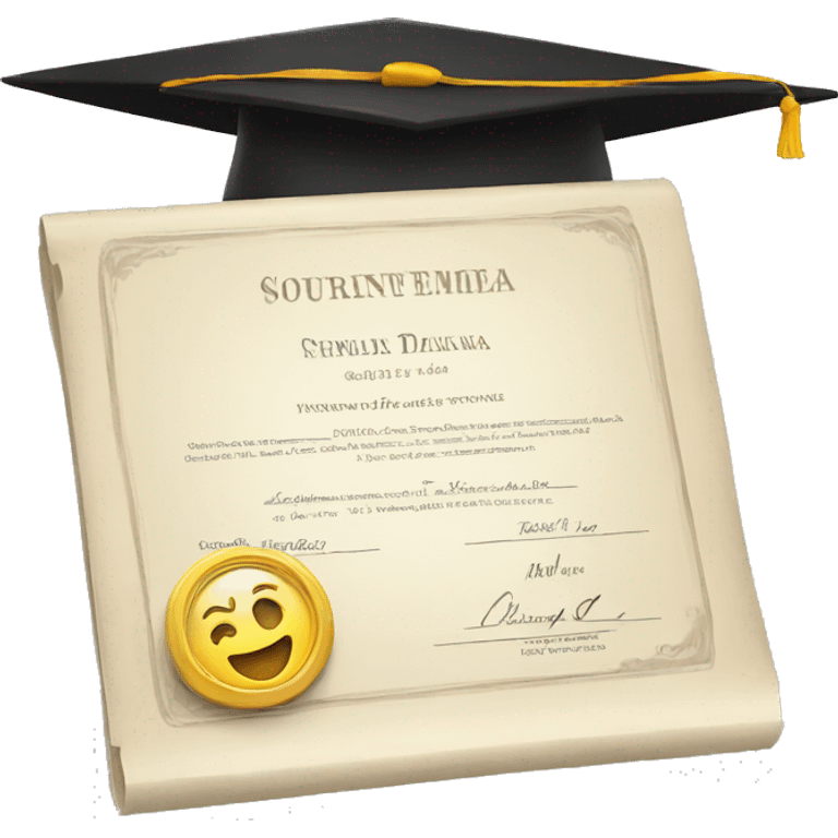 qualification diploma emoji