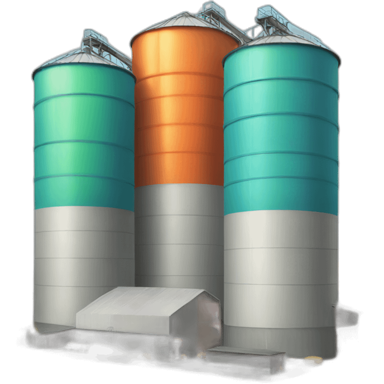 colourful silos emoji