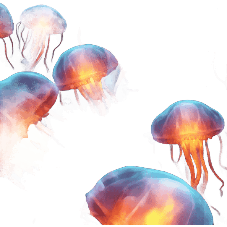 jellyfish on fire emoji