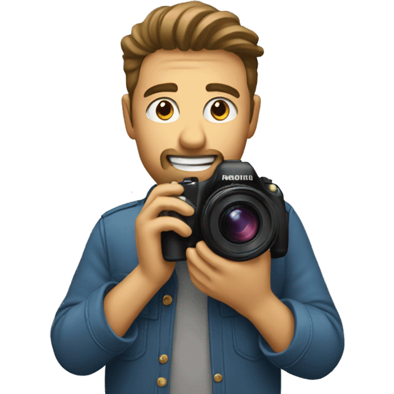 Photographer taking photo emoji