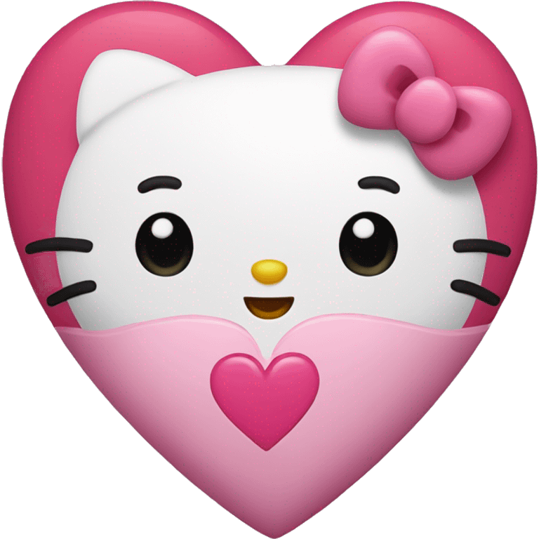 hello kitty heart emoji