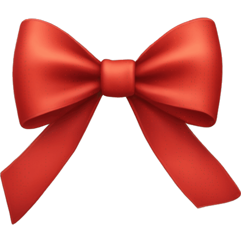 One singular red bow emoji