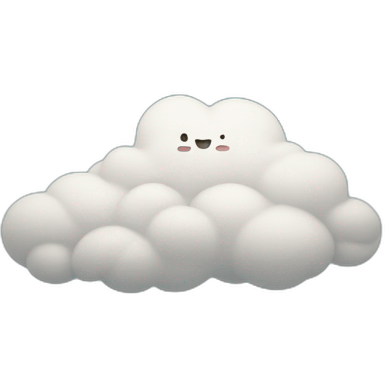 Cloud smiling in the sky emoji