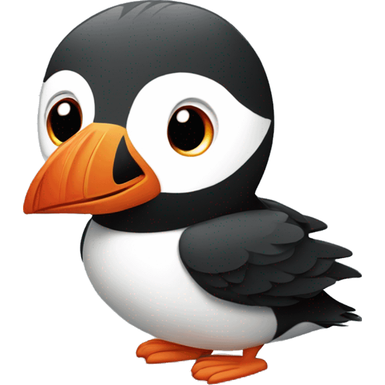 Cute puffin emoji