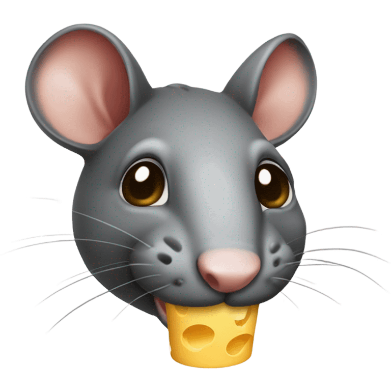 Ratte isst Käse  emoji