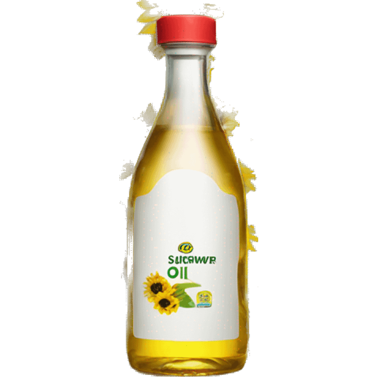 a single bottle of sunflower oil emoji